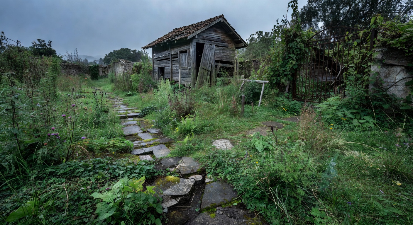 Garten vorher